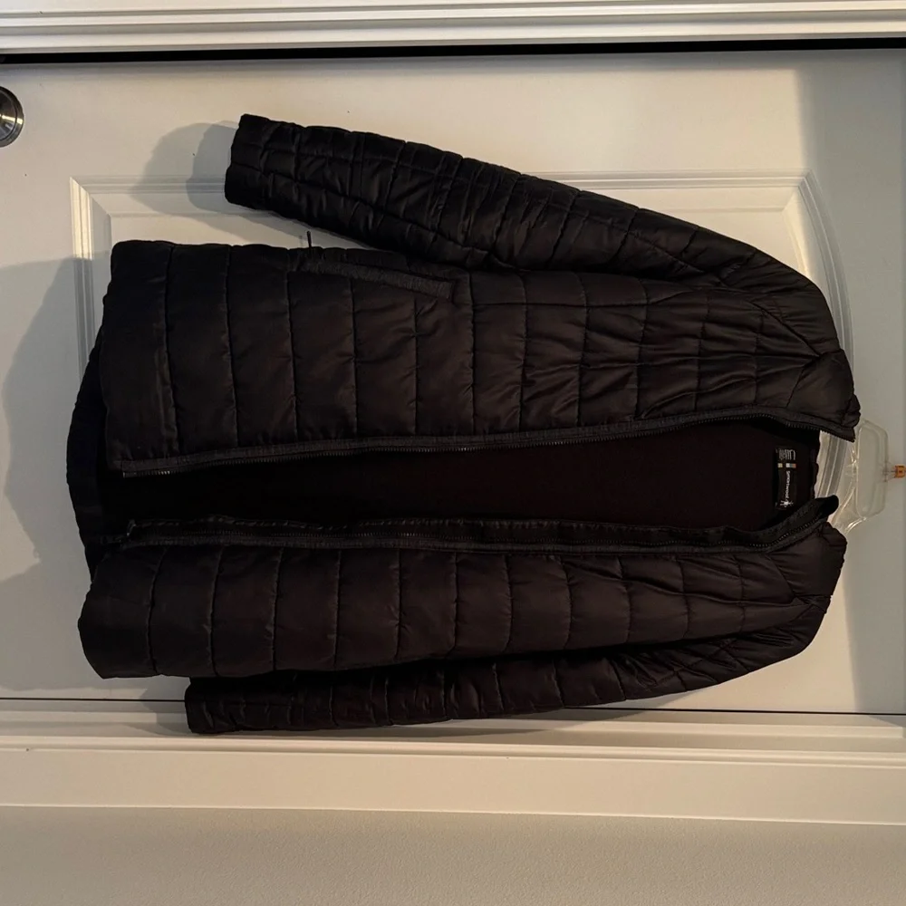 Women's Black Quilted Smartwool Jacket - Picture 8 of 8